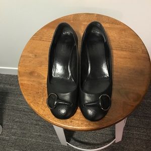 Gucci block heel flat